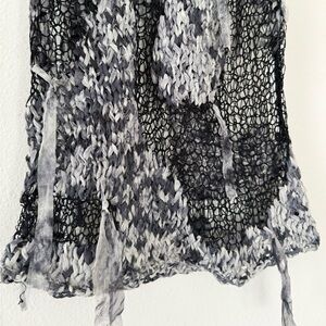 Distressed Netted Blouse